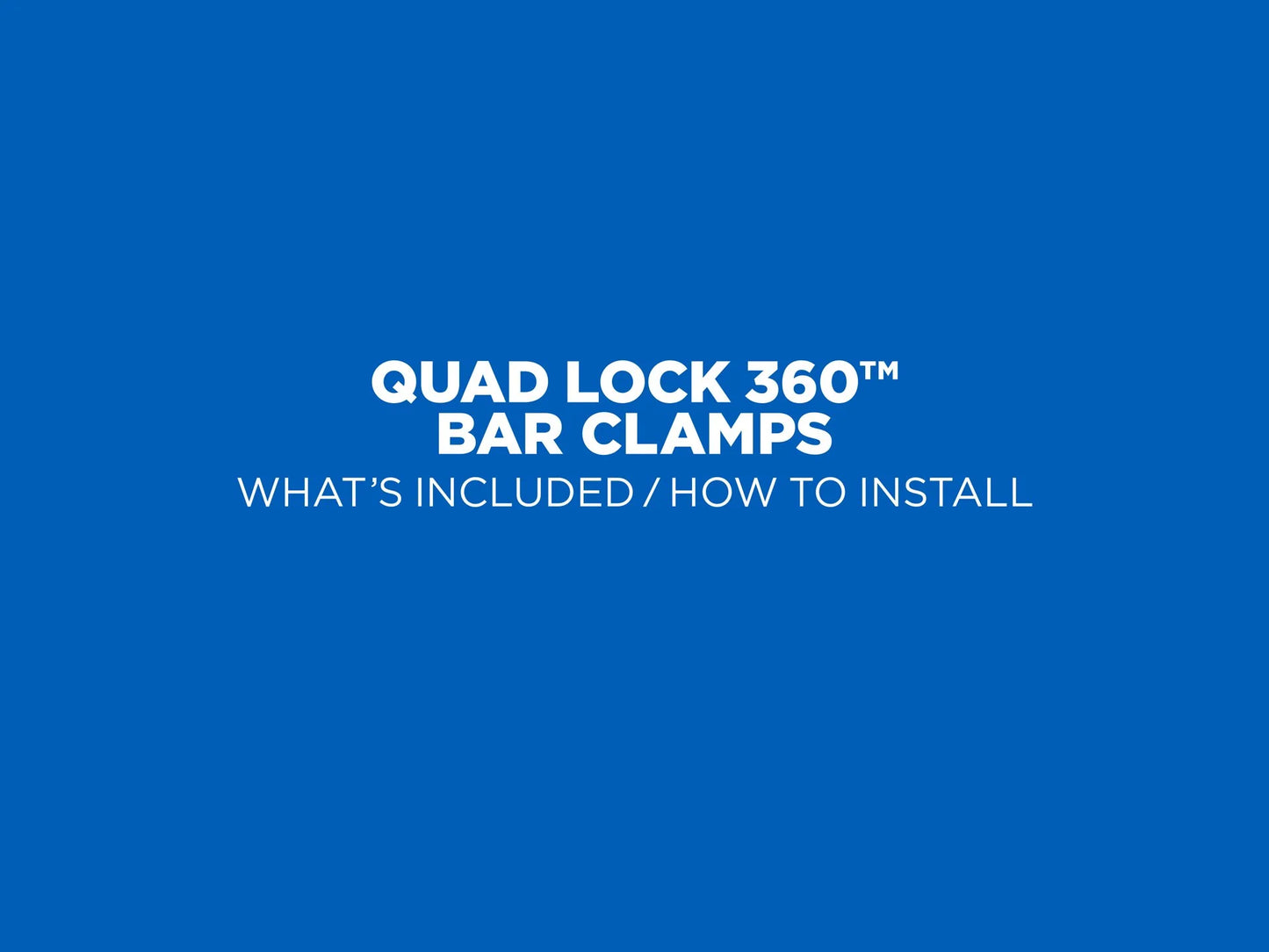 Quad Lock 360 Base - Bar Clamps