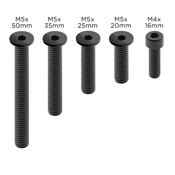 Replacement - PRO Screw Set Black